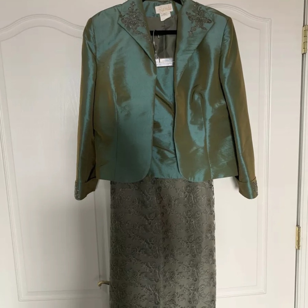 Olive Green Shine Formal Sequin Wedding Dress 16